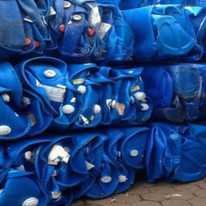 HDPE blue drum scrap